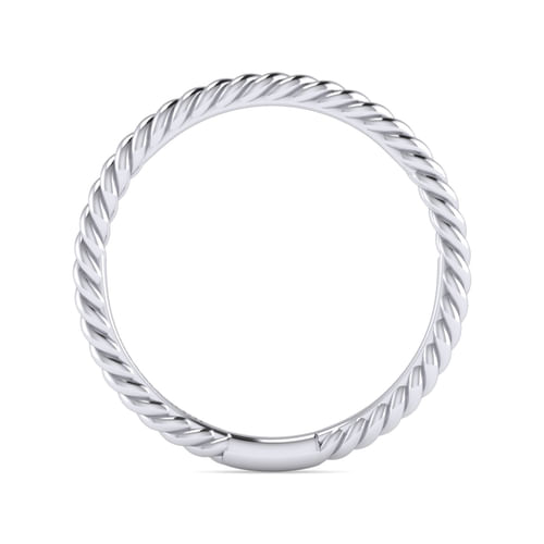 14K White Gold Matching Wedding Band