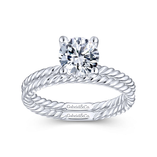 14K White Gold Matching Wedding Band