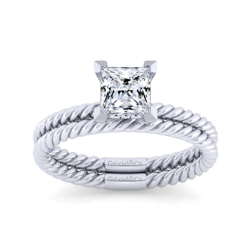 14K White Gold Matching Wedding Band