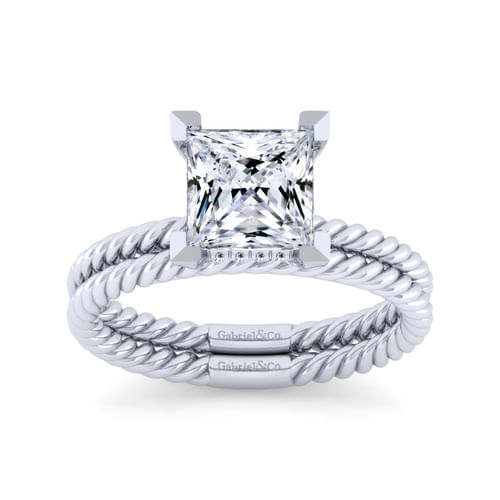 14K White Gold Matching Wedding Band