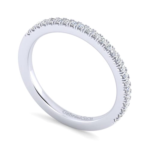14K White Gold Matching Wedding Band