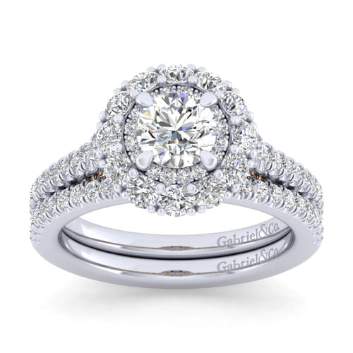 14K White Gold Matching Wedding Band