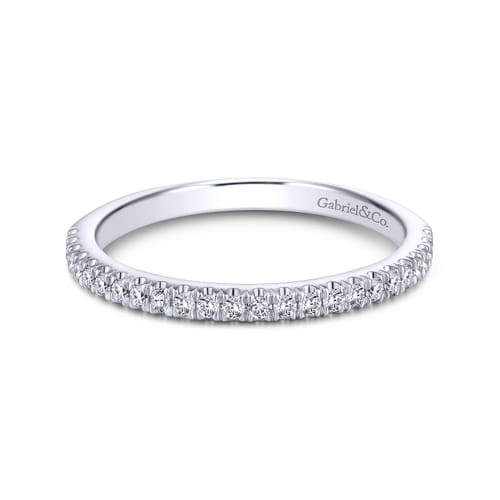 14K White Gold Matching Wedding Band