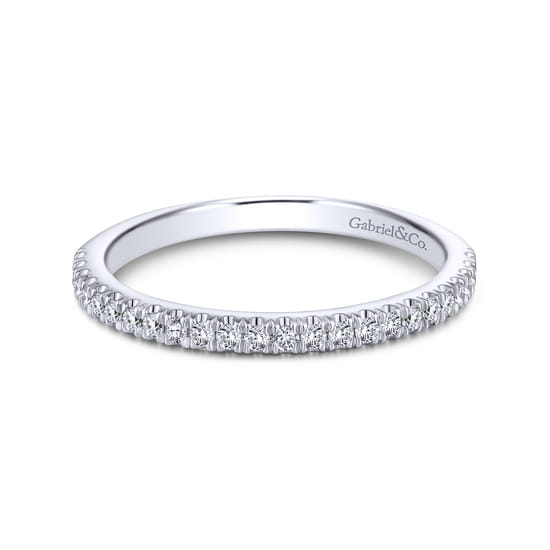 Gabriel - 14K White Gold Matching Wedding Band Gabriel - 14K White Gold Matching Wedding Band