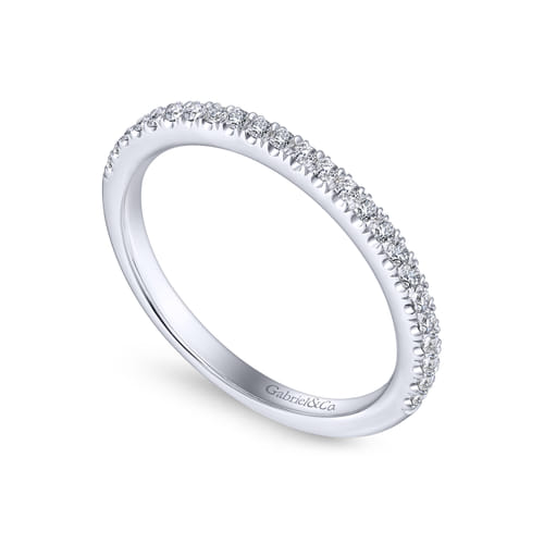 14K White Gold Matching Wedding Band