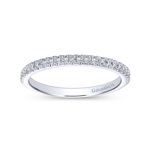14K White Gold Matching Wedding Band