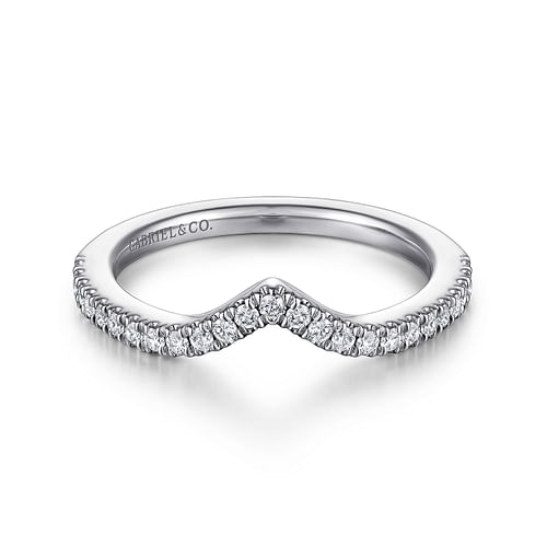 14K White Gold Matching Wedding Band