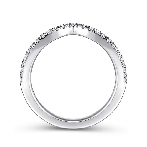 14K White Gold Matching Wedding Band