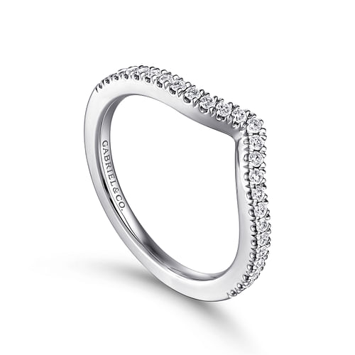 14K White Gold Matching Wedding Band