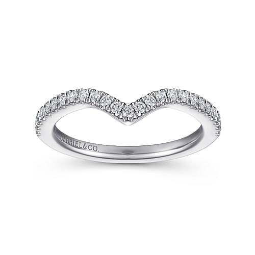 14K White Gold Matching Wedding Band