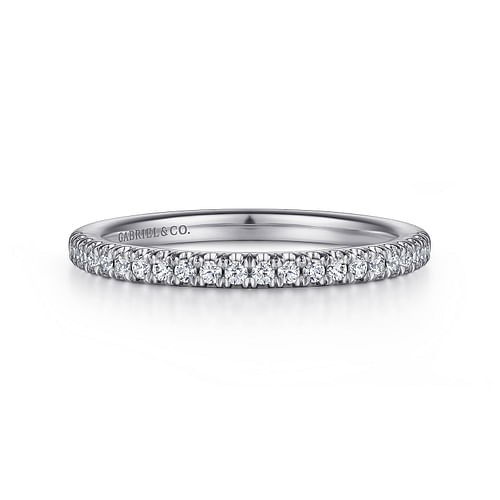 14K White Gold Matching Wedding Band