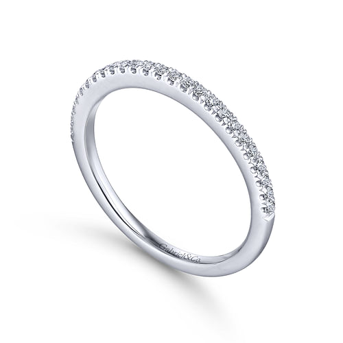 14K White Gold Matching Wedding Band