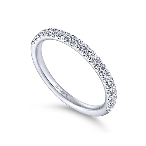 14K White Gold Matching Wedding Band