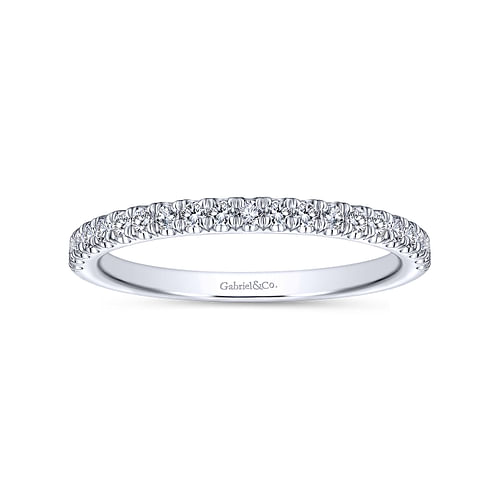 14K White Gold Matching Wedding Band