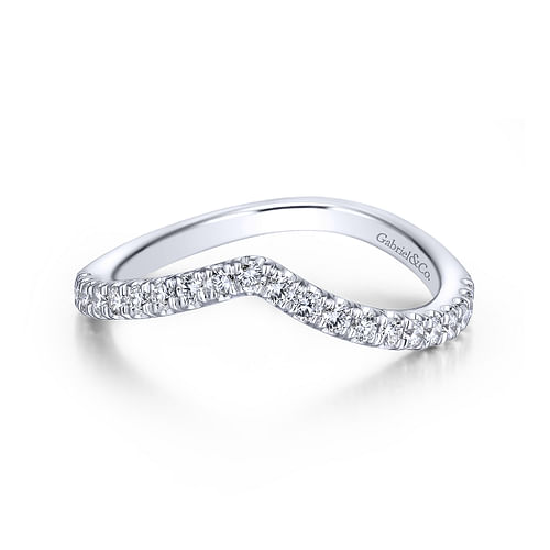 14K White Gold Matching Wedding Band