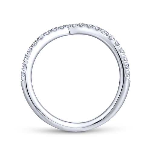 14K White Gold Matching Wedding Band