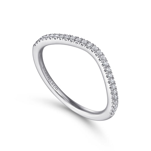 14K White Gold Matching Wedding Band