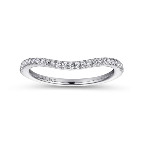 14K White Gold Matching Wedding Band