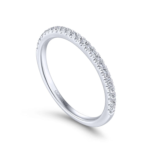 14K White Gold Matching Wedding Band