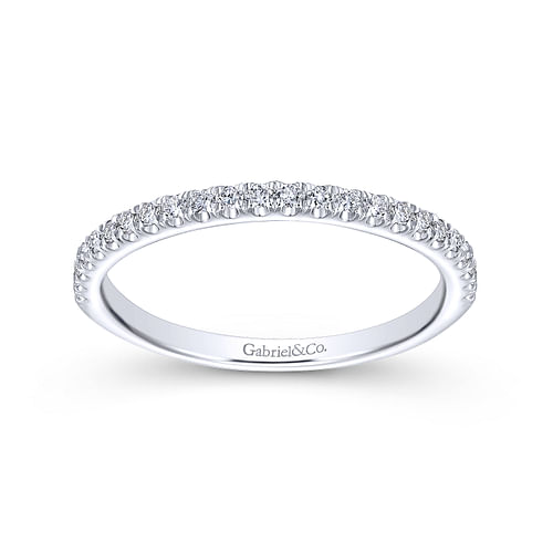 14K White Gold Matching Wedding Band