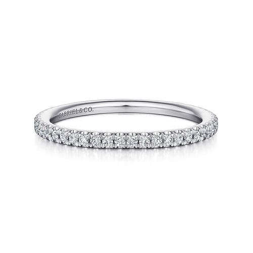 14K White Gold Matching Wedding Band