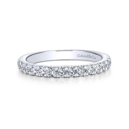 14K White Gold Matching Wedding Band