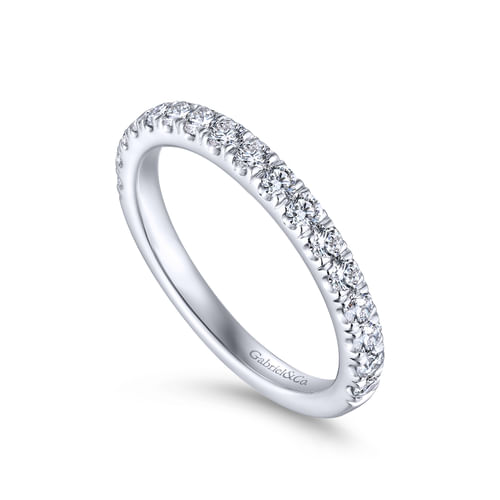 14K White Gold Matching Wedding Band