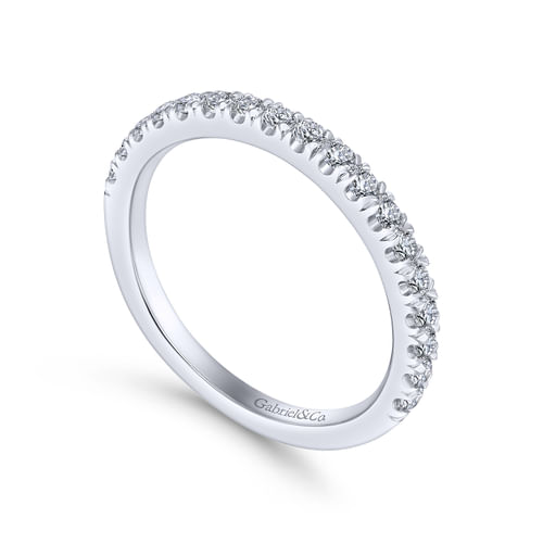 14K White Gold Matching Wedding Band