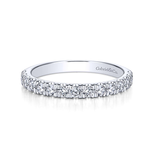 14K White Gold Matching Wedding Band