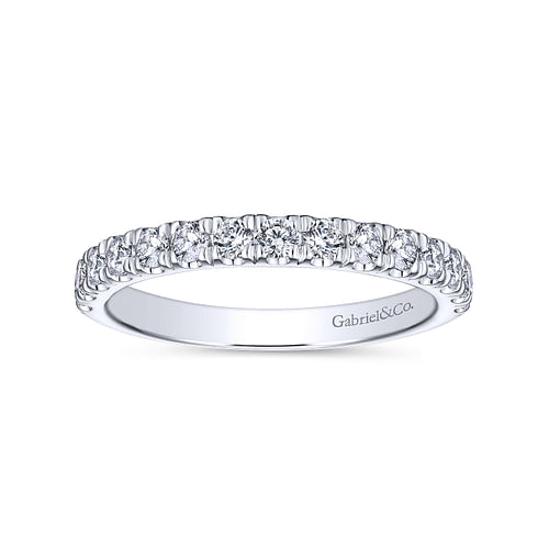 14K White Gold Matching Wedding Band