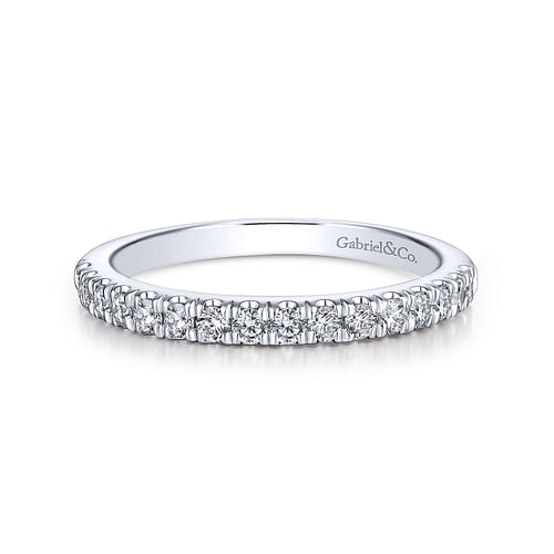 14K White Gold Matching Wedding Band