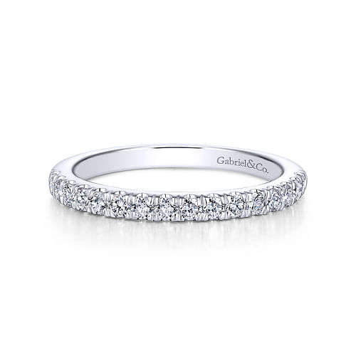 14K White Gold Matching Wedding Band