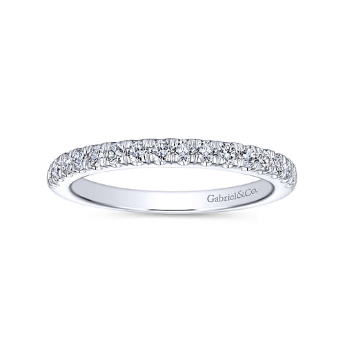 14K White Gold Matching Wedding Band