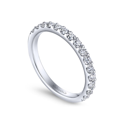 14K White Gold Matching Wedding Band