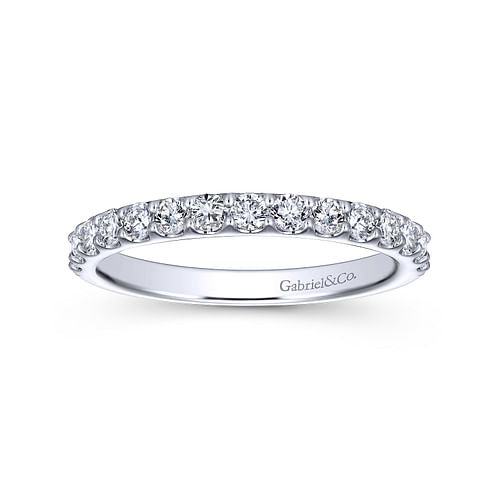 14K White Gold Matching Wedding Band