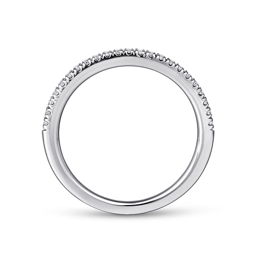 14K White Gold Matching Wedding Band