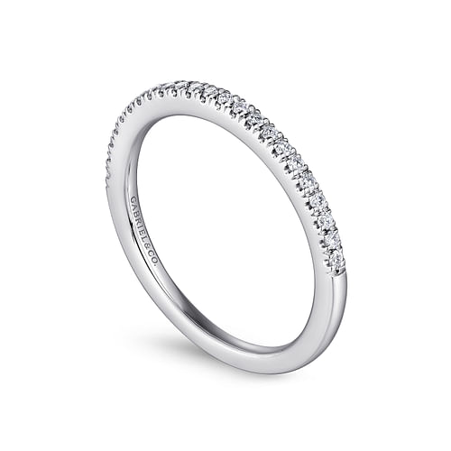 14K White Gold Matching Wedding Band