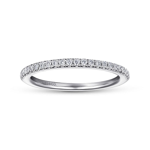 14K White Gold Matching Wedding Band