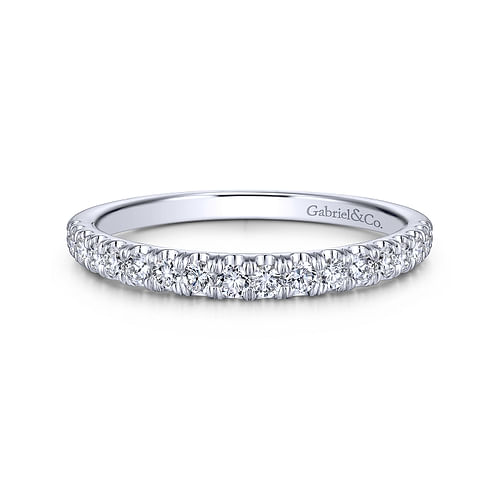 14K White Gold Matching Wedding Band