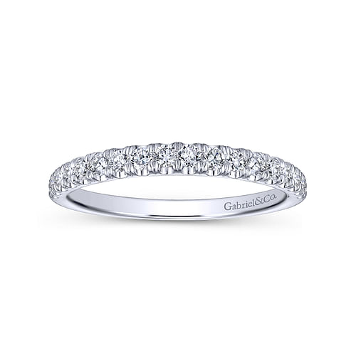 14K White Gold Matching Wedding Band