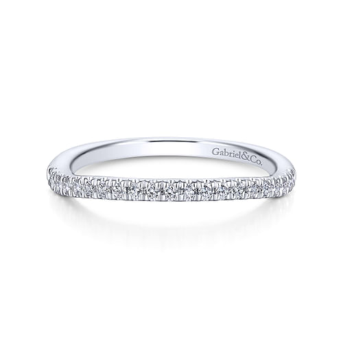 14K White Gold Matching Wedding Band