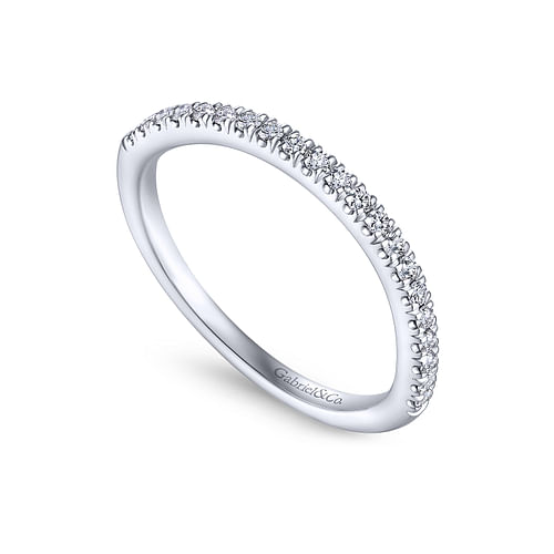 14K White Gold Matching Wedding Band