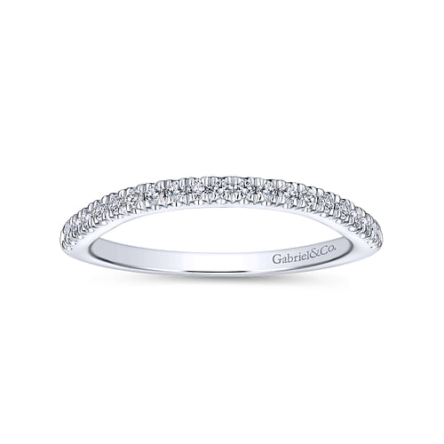 14K White Gold Matching Wedding Band