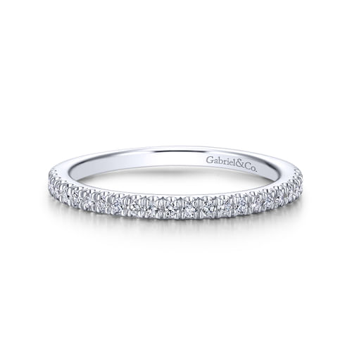 14K White Gold Matching Wedding Band