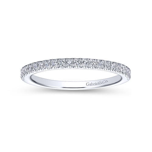 14K White Gold Matching Wedding Band