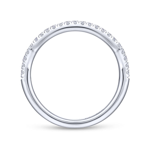 14K White Gold Matching Wedding Band