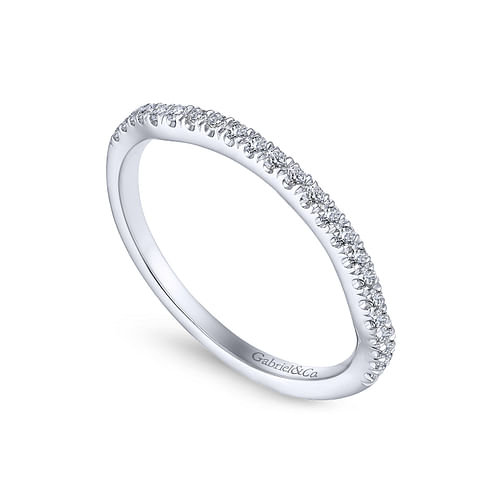 14K White Gold Matching Wedding Band