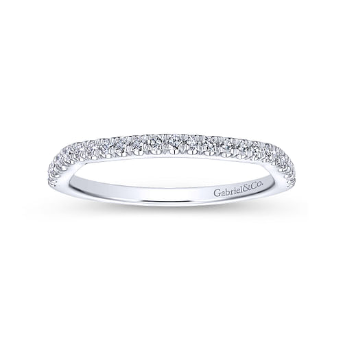 14K White Gold Matching Wedding Band