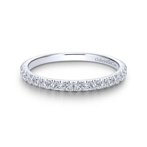 14K White Gold Matching Wedding Band