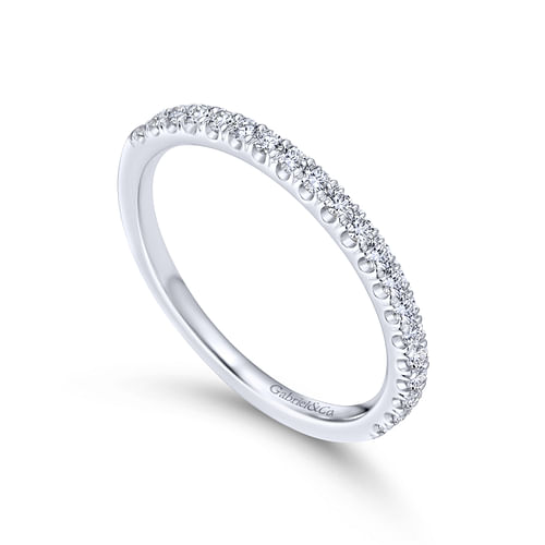 14K White Gold Matching Wedding Band